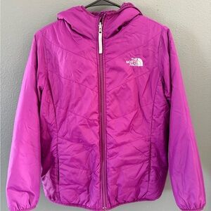 The North Face girls XL reversible Fuchsia Jacket